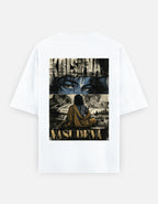 Kaavo Vasudeva oversized tee in White, Krishna back print